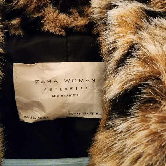 Zara Woman Leopard coat Size XS - Picture 5 of 5